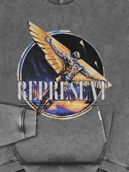Bluze de trening REPRESENT Golden Tour Hoodie SUN FADE GREY Barbati (BM 19533146) 2