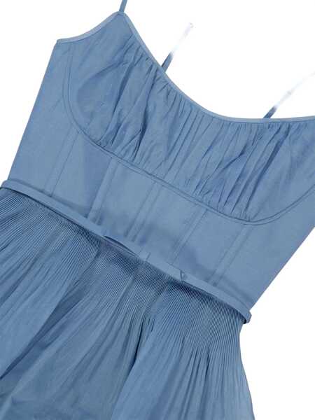 Rochii casual ZIMMERMANN Pleated Midi Dress BLUE Femei (BM 19533224) 4