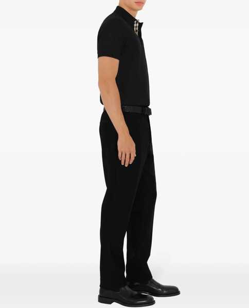 Tricouri Polo Burberry Cotton Pique Polo BLACK Barbati (BM 19533248) 3