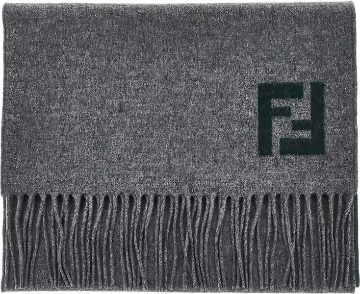 Esarfe Fendi FF wool blend Scarf GRIGIOVERDE Barbati (BM 19533347) 1