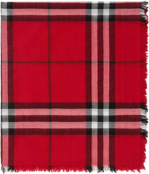 Esarfe Burberry Wool Check wide Scarf POST RED Femei (BM 19533374) 2