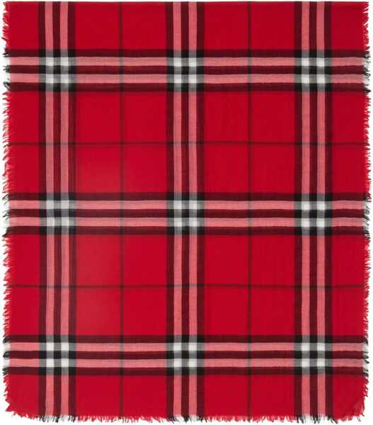 Esarfe Burberry Wool Check wide Scarf POST RED Femei (BM 19533374) 1
