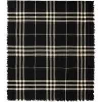 Esarfe pentru Barbati - Esarfe Burberry Wool Check Scarf BLACK/CALICO IP CHK Barbati (BM 19533377) - B-mall.ro