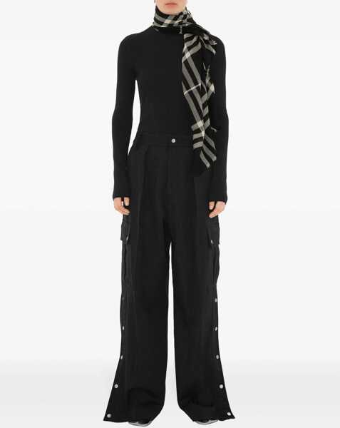 Esarfe Burberry Wool Check Scarf BLACK/CALICO IP CHK Barbati (BM 19533377) 4