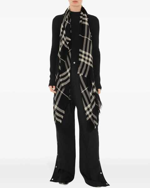 Esarfe Burberry Wool Check Scarf BLACK/CALICO IP CHK Barbati (BM 19533377) 5
