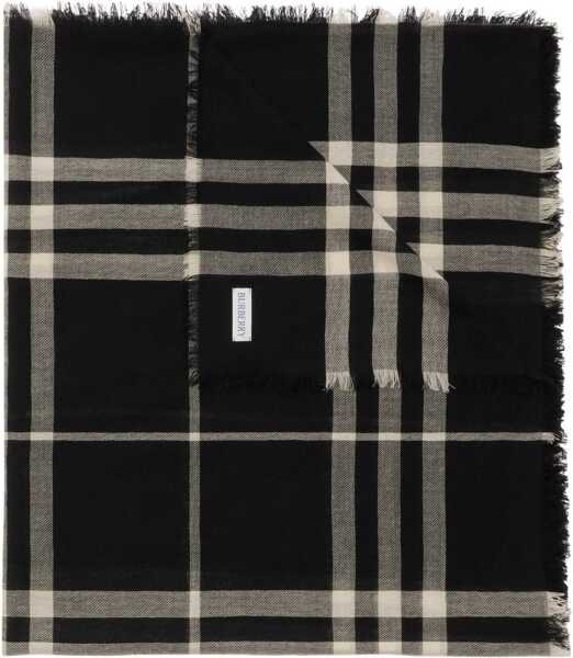 Esarfe Burberry Wool Check Scarf BLACK/CALICO IP CHK Barbati (BM 19533377) 1