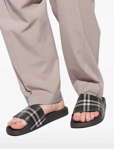 Sandale Burberry Rubber Check Slippers THICKET IP CHECK Barbati (BM 19533398) 4