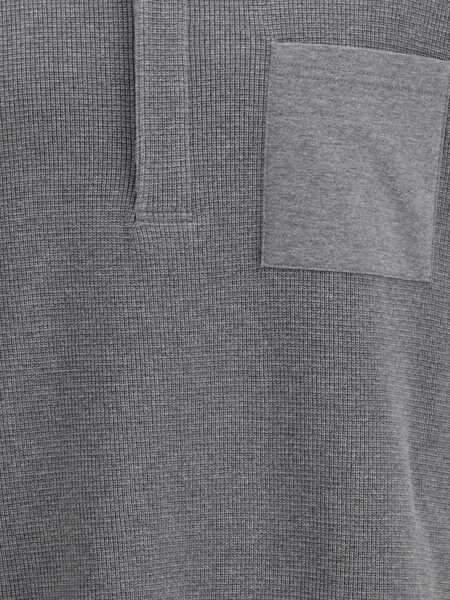 Tricouri Polo Thom Browne Long sleeve Polo Shirt MED GREY Barbati (BM 19533422) 4