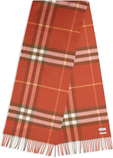 Esarfe Burberry Cashmere Check Scarf ROUX RED Femei (BM 19533425) 2