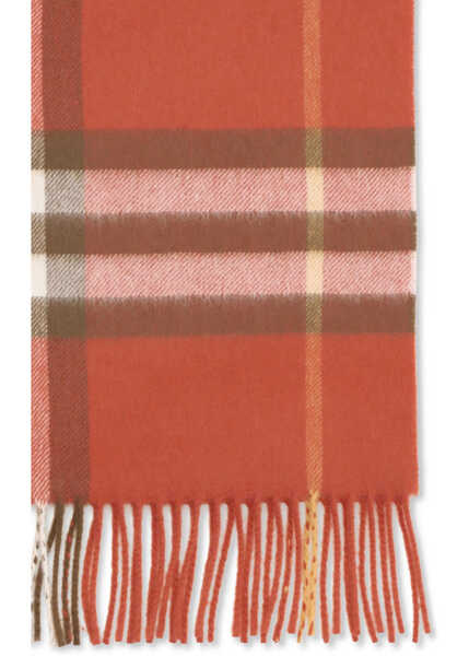 Esarfe Burberry Cashmere Check Scarf ROUX RED Femei (BM 19533425) 3