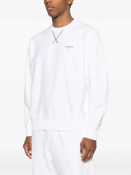 Bluze de trening Givenchy Couture Seam Sweatshirt with logo WHITE Barbati (BM 19533440) 3