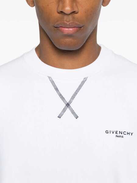 Bluze de trening Givenchy Couture Seam Sweatshirt with logo WHITE Barbati (BM 19533440) 5