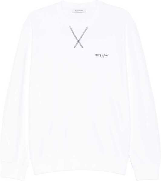 Bluze de trening Givenchy Couture Seam Sweatshirt with logo WHITE Barbati (BM 19533440) 1