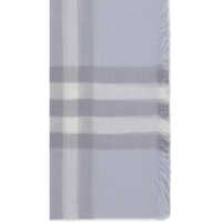 Esarfe Dama - Esarfe Burberry Wool Check wide Scarf MIST BLUE Femei (BM 19533455) - B-mall.ro