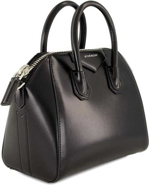 Genti de mana Givenchy Box leather Antigona mini Handbag BLACK Femei (BM 19533530) 4