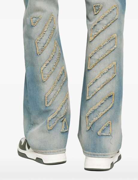 Blugi drepti Off-White Diag Raw Patch Jeans DENIM Barbati (BM 19533560) 5