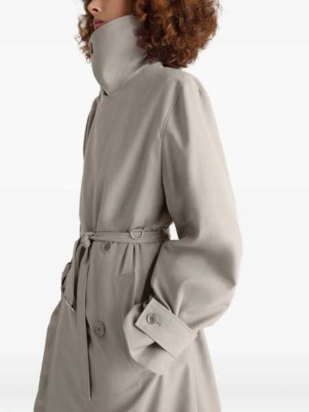 Paltoane LEMAIRE Double-Breasted Trench Coat DOVE Femei (BM 19533587) 5