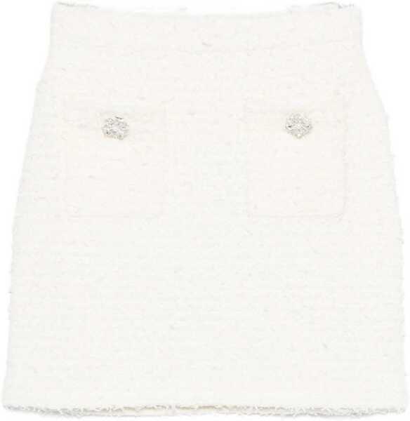 Fuste casual Self-Portrait Wool Miniskirt IVORY Femei (BM 19533599) 1