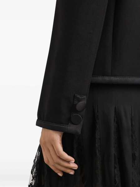 Sacouri office Dolce & Gabbana Double Crepe Single-Breasted Jacket BLACK Femei (BM 19533635) 4