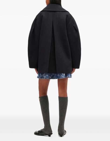 Paltoane Ganni Oversize Midi Coat BLUE Femei (BM 19533656) 3