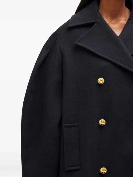 Paltoane Ganni Oversize Midi Coat BLUE Femei (BM 19533656) 4