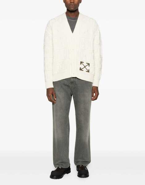 Cardigane Off-White Arrow Stitch Cardigan BEIGE Barbati (BM 19533692) 2