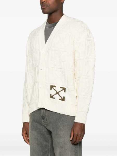 Cardigane Off-White Arrow Stitch Cardigan BEIGE Barbati (BM 19533692) 3