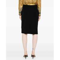 Fuste casual Dama - Fuste casual Versace Midi Skirt With Asymmetrical Hemline BLACK Femei (BM 19533752) - B-mall.ro