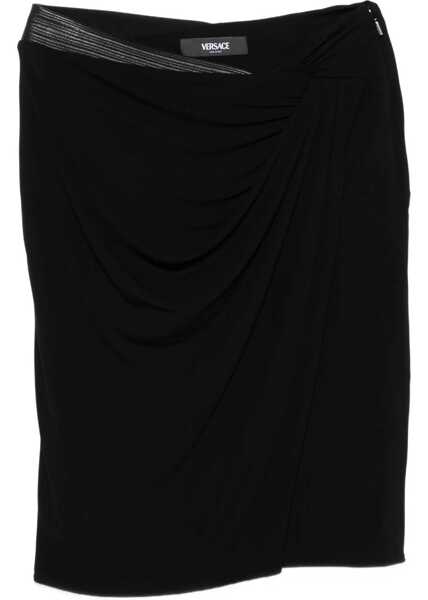 Fuste casual Versace Midi Skirt With Asymmetrical Hemline BLACK Femei (BM 19533752) 1