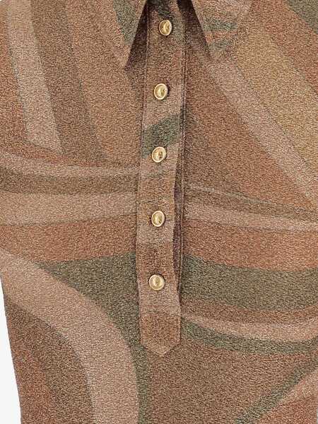 Bluze PUCCI Iris Print Top GOLD Femei (BM 19533779) 3