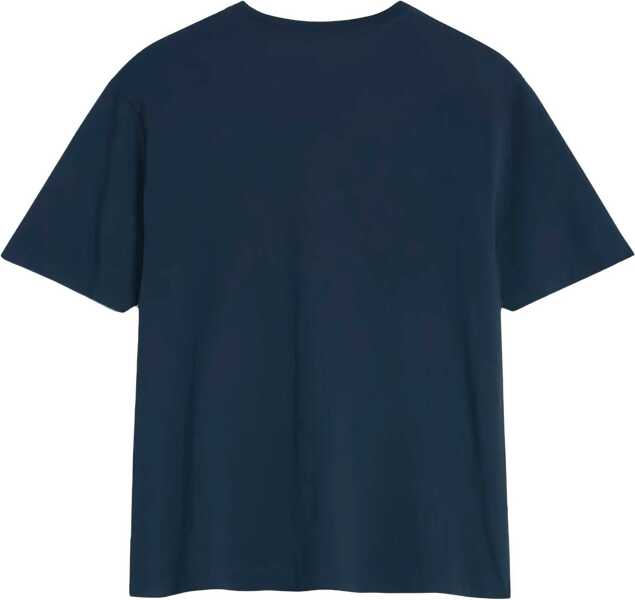 Tricouri MAISON KITSUN Fox Head T-Shirt BLUE Barbati (BM 19533812) 3