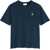 MAISON KITSUN&Eacute; "Fox Head" T-Shirt BLUE