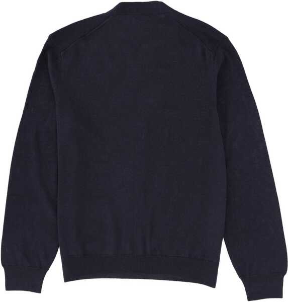 Cardigane MAISON KITSUN Fox Head Cardigan BLUE Barbati (BM 19533815) 2