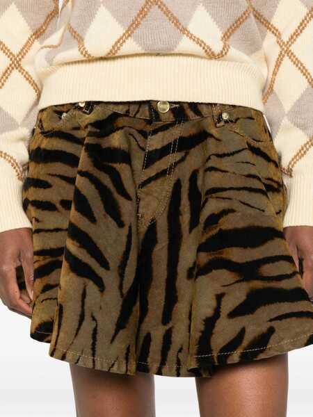 Fuste casual Ganni Animal Miniskirt ANIMALIER Femei (BM 19533842) 5