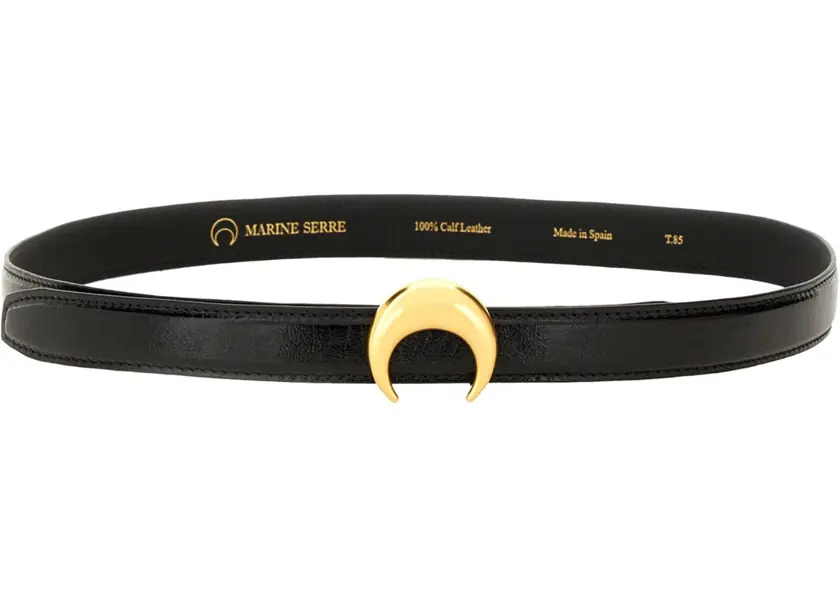 Curele MARINE SERRE Belt With Buckle BLACK Femei (BM 19533866) 2