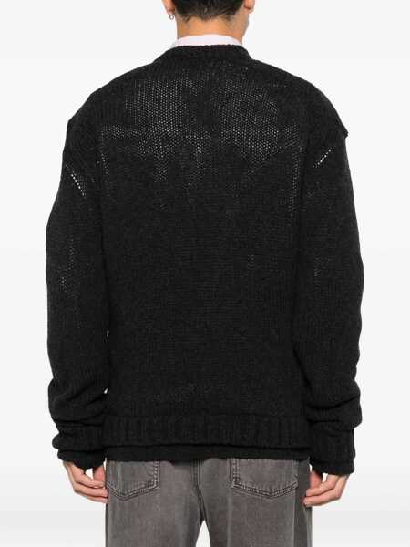 Pulovere OUR LEGACY False V-Neck Sweater BLACK Barbati (BM 19533923) 4