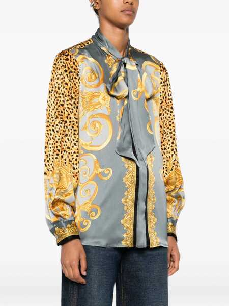 Bluze Versace Silk Shirt GREY Femei (BM 19533965) 3