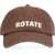 ROTATE Birger Christensen Baseball Hat With Logo BROWN