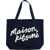 MAISON KITSUN&Eacute; Tote Bag With Writing BLUE
