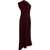Khaite "Coast" Asymmetrical Dress BORDEAUX