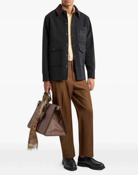 Jachete ETRO Jacket With Pegasus GREEN Barbati (BM 19534190) 2