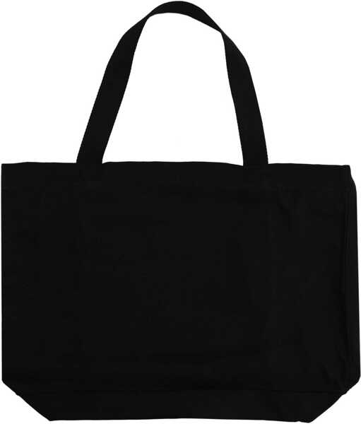 Genti de mana MAISON KITSUN Tote Bag With Writing BLACK Barbati (BM 19534196) 2