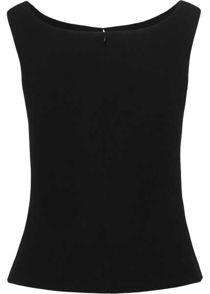 Bluze Magda Butrym Top With Flower Detail BLACK Femei (BM 19534208) 2