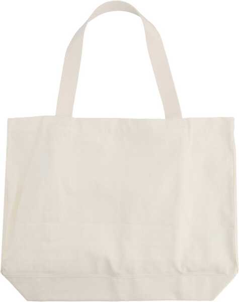 Genti de mana MAISON KITSUN Tote Bag With Writing POWDER Barbati (BM 19534211) 2