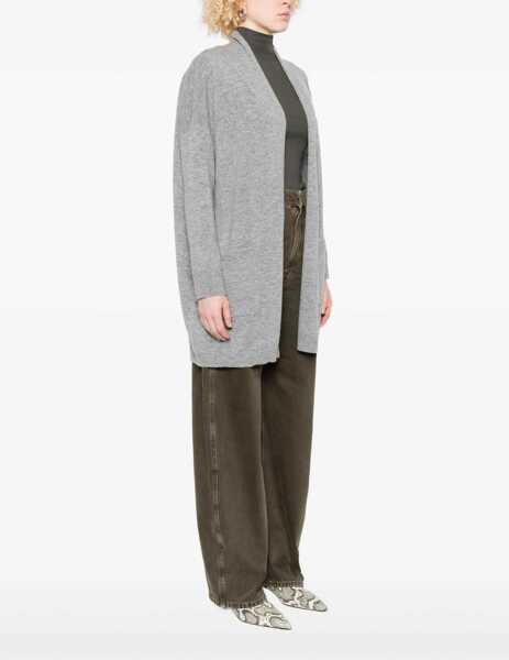 Cardigane Allude Open Cardigan In Virgin Wool And Cashmere GREY Femei (BM 19534298) 3