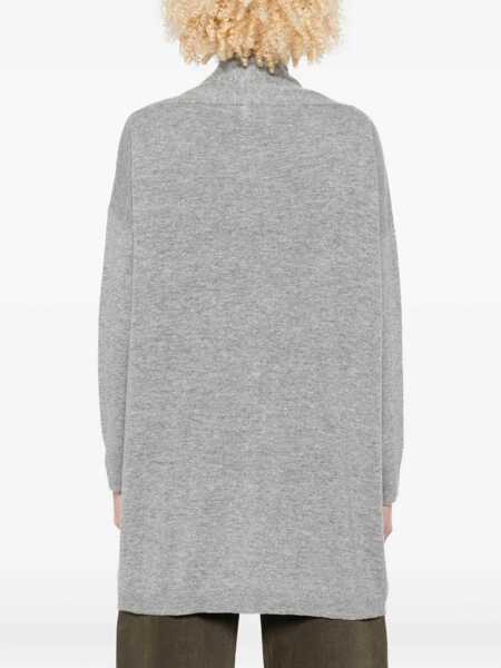 Cardigane Allude Open Cardigan In Virgin Wool And Cashmere GREY Femei (BM 19534298) 4