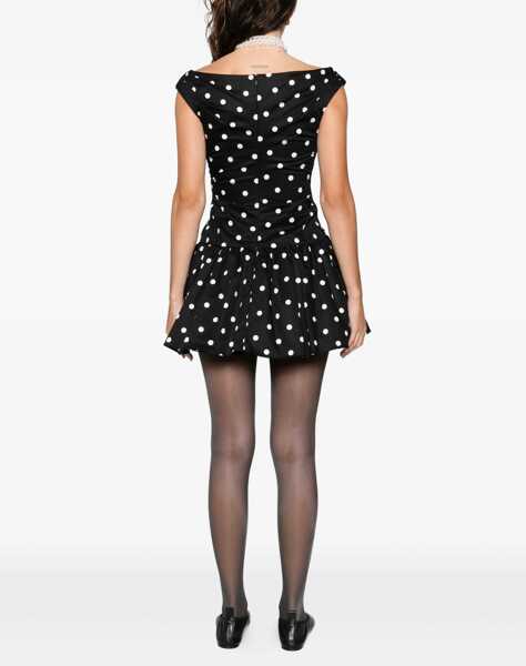 Rochii elegante Self-Portrait Polka Mini Dress BLACK Femei (BM 19534304) 4