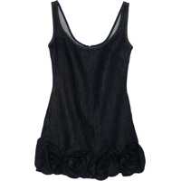 Rochii elegante Denim 3D Flower Mni Dress Femei