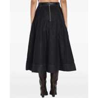 Fuste Self-Portrait Dama - Fuste Self-Portrait Flared Midi Skirt BLUE Femei (BM 19534334) - B-mall.ro