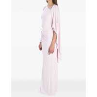 Rochii elegante Jersey Drape Midi Dress Femei